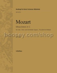 Missa brevis in C major K. 258 - cello/double bass part