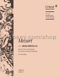 Missa brevis in D major K. 194 (186h) - violin 2 part