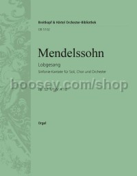 Lobgesang, op. 52, MWV A 18 - basso continuo (organ) part