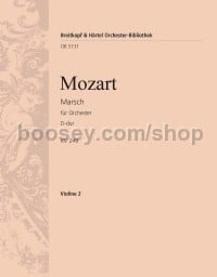 March in D major K. 249 - violin 2 part