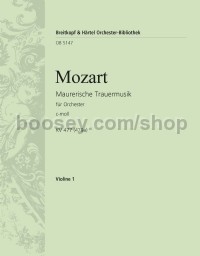 Masonic Funeral Music in C minor K. 477 (479a) - violin 1 part