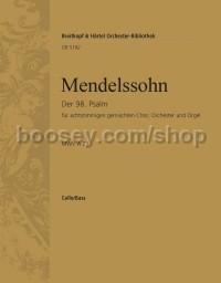 Psalm 98, op. 91, 'Singet dem Herrn' - cello/double bass part