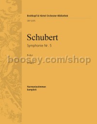 Symphony No. 5 in Bb major, D 485 - wind parts
