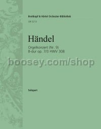 Organ Concerto in Bb major, Op. 7, No. 3, HWV308 - organ solo part