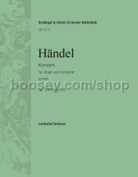 Organ Concerto in G minor, Op. 7, No. 5, HWV310 - basso continuo (harpsichord) part