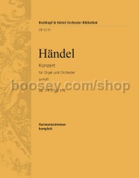 Organ Concerto in G minor, Op. 7, No. 5, HWV310 - wind parts