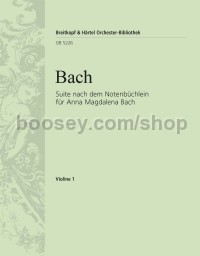 Suite after the Little Music Book for Anna Magdalena Bach - violin 1 part