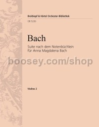 Suite after the Little Music Book for Anna Magdalena Bach - violin 2 part