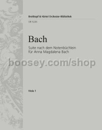 Suite after the Little Music Book for Anna Magdalena Bach - viola part