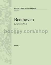 Symphony No. 9 in D minor, op. 125 - violin 1 part