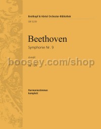 Symphony No. 9 in D minor, op. 125 - wind parts