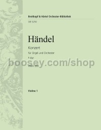 Organ Concerto in F major, No. 13, HWV295 - violin 1 part