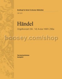 Organ Concerto in A major, No. 14, HWV296 - wind parts