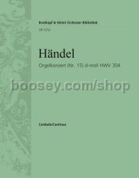 Organ Concerto in D minor, No. 15, HWV304 - basso continuo (harpsichord) part