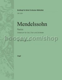 Paulus, op. 36 - basso continuo (organ) part