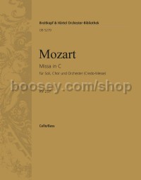 Mass in C major K. 257, Credo - cello/double bass part