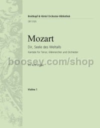 Dir, Seele des Weltalls K. 429 (468a) (compl. Beyer) - violin 1 part