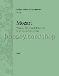 Vesperae solennes de Dominica, K. 321 - basso continuo (organ) part