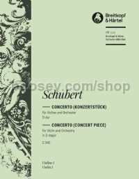 Concert Piece in D major, D.345 - violin 1 part