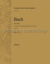Violin Concerto in A minor, BWV 1041 - cello/double bass part