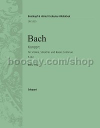 Violin Concerto in E major, BWV 1042 - violin solo part