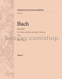 Violin Concerto in E major, BWV 1042 - violin 2 part