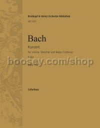 Violin Concerto in E major, BWV 1042 - cello/double bass part
