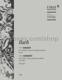 Violin Concerto in D minor, BWV 1043 - viola part