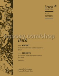 Violin Concerto in D minor, BWV 1043 - cello/double bass part