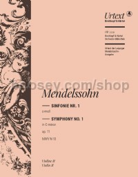 Symphony No. 1 in C minor, op. 11 - violin 2 part