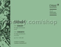 Organ Concerto in G minor, Op. 4, No. 1, HWV289 - basso continuo (harpsichord) part