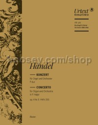 Organ Concerto in F major, Op. 4, No. 5, HWV293 - cello/double bass part