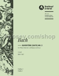 Overture (Suite) No. 2 in B major BWV 1067 - violin 1 part