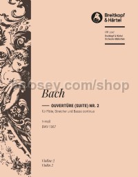 Overture (Suite) No. 2 in B major BWV 1067 - violin 2 part