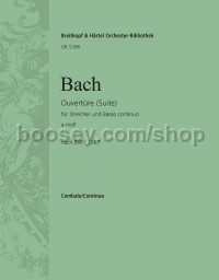 Overture (Suite) No. 2 in A minor - basso continuo (harpsichord) part