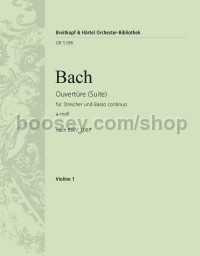 Overture (Suite) No. 2 in A minor - violin 1 part