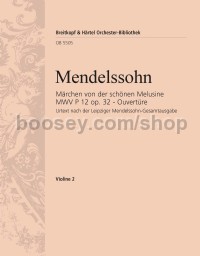 Märchen von der schönen Melusine, op. 32 - Ouvertüre - violin 2 part