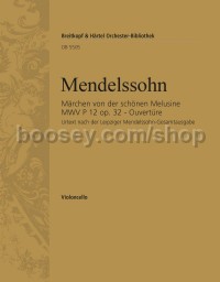 Märchen von der schönen Melusine, op. 32 - Ouvertüre - cello part