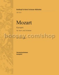Horn Concerto No. 1 in D major KV 412 (386b) - wind parts