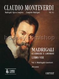Madrigali. Libro VIII (Venezia 1638) - Vol. I: Madrigali guerrieri (score)