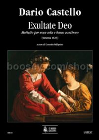 Exultate Deo. Motet (Venezia 1625) for Voice & Continuo (score & parts)