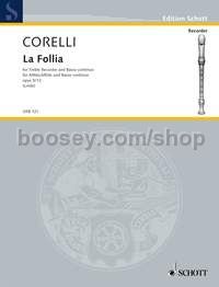 La Follia op. 5/12 - treble recorder & basso continuo