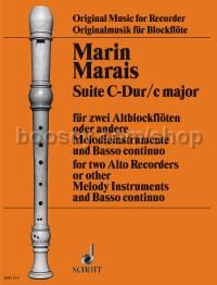 Suite in C major - 2 treble recorders & basso continuo