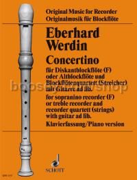 Concertino - soprano recorder & piano reduction
