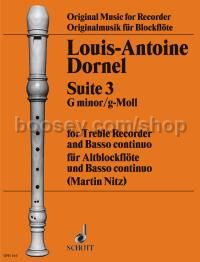 Suite III in G minor - treble recorder & basso continuo