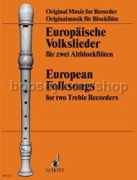 European Folksongs GeWV 272 - 2 treble recorders