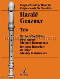 Trio GeWV 313 for 3 recorders (score & parts)