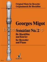 Sonatine No. 2 - soprano recorder & piano