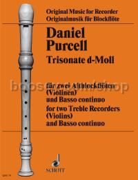 Trio Sonata in D minor - 2 treble recorders & basso continuo