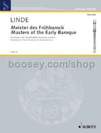 Masters of the Early Baroque for recorder